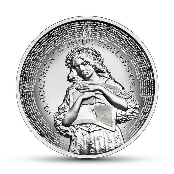10 zł 10. rocznica tragedii smoleńskiej 2020