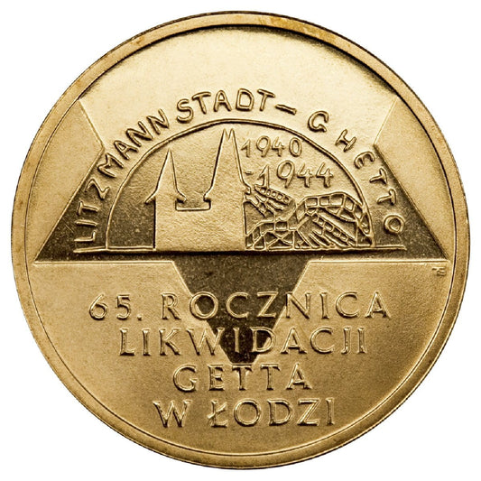 2 zł 65  rocznica likwidacji getta w Łodzi 2009