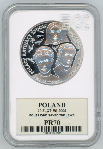 20 zł Polacy ratujący Żydów 2009 PR70