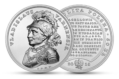 50 zł Skarby Stanisława Augusta – Władysław Warneńczyk  2015