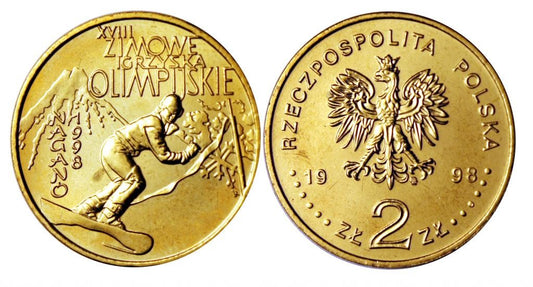 2 zł XVIII Zimowe Igrzyska Olimpijskie w Nagano 1998