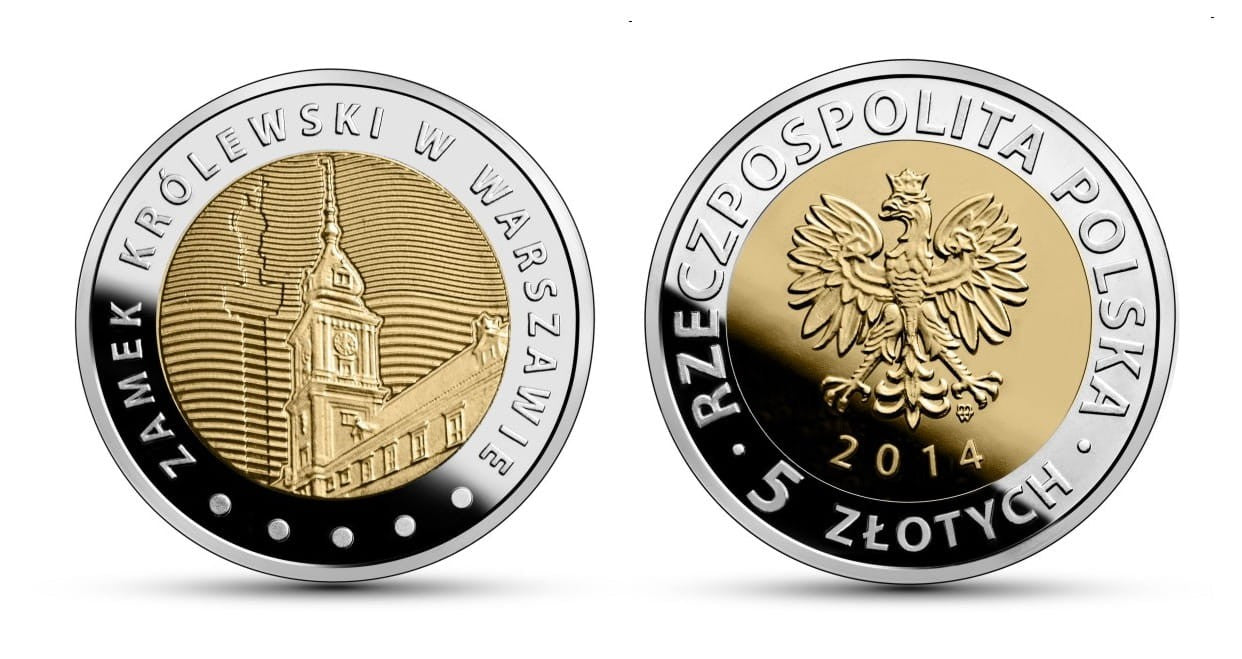 5 zł Zamek Królewski w Warszawie 2014 nr 2