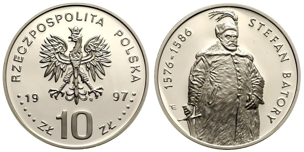 10 zł Stefan Batory półpostać 1997