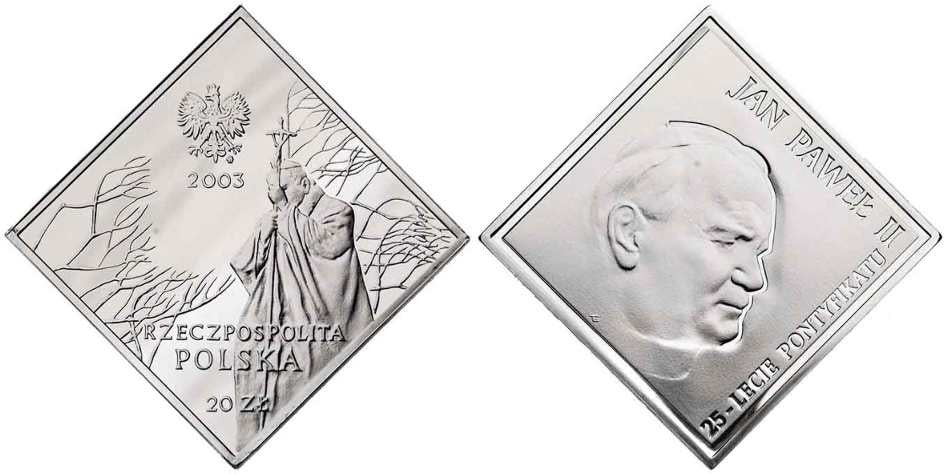 20 zł Jan Paweł II klipa 2003