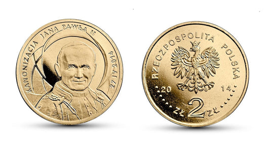 2 zł Kanonizacja Jana Pawła II 2014