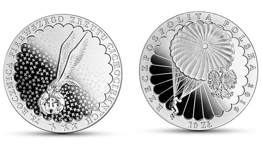 10 zł 75. rocznica pierwszego zrzutu Cichociemnych 2016