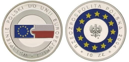 10 zł Wstapienie Polski do UE 2004