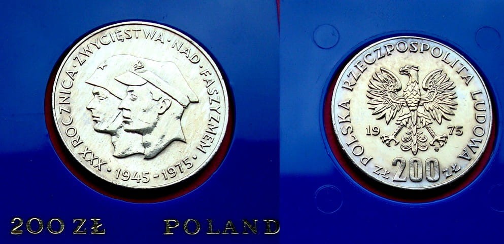 200 zł XXX rocznica zwycięstwa nad faszyzmem 1975