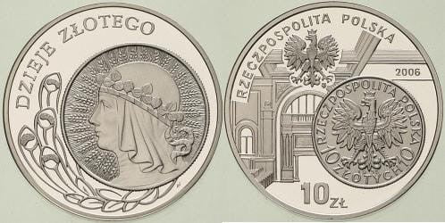10 zł Dzieje złotego 2006