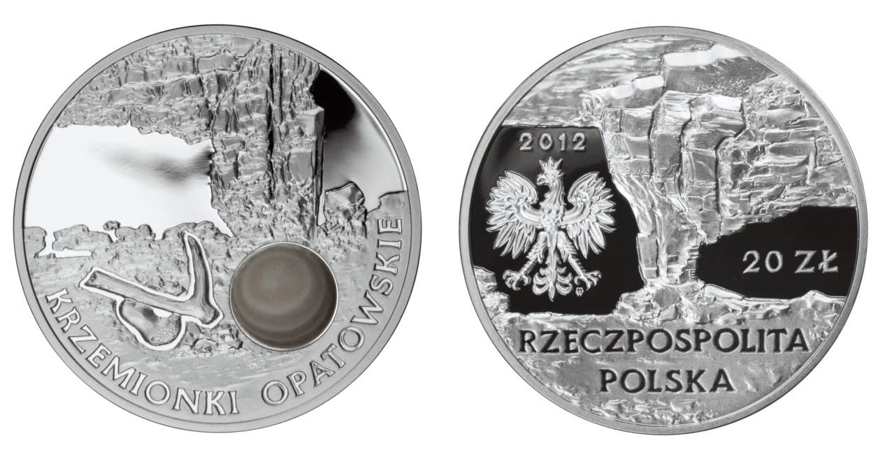 20 zł Krzemionki opatowskie + krzemień pasiasty 2012