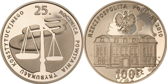 100 zł 25 rocznica Trybunału Konstytucyjnego 2010