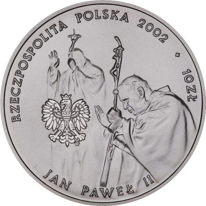 10 zł Jan Paweł II Pontifex Maximus 2002