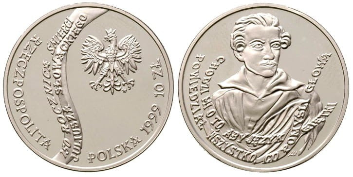 10 zł Juliusz Słowacki 1999