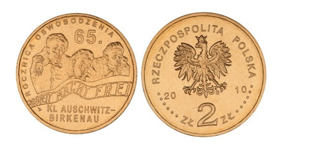 2 zł 65. rocznica oswobodzenia KL Auschwitz-Birkenau 2010
