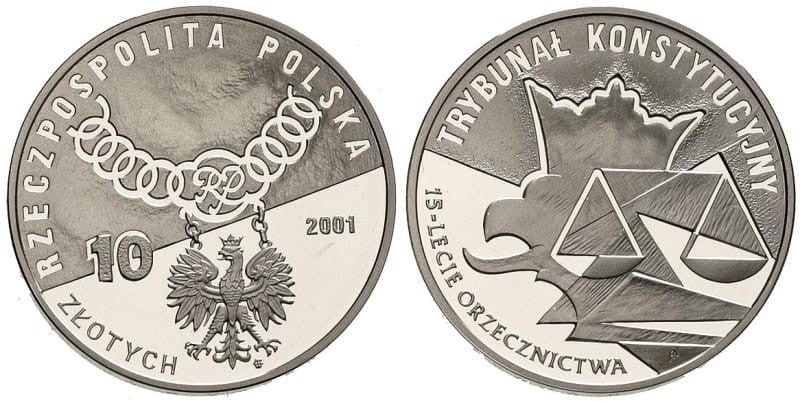 10 zł Trybunał Konstytucyjny 2001