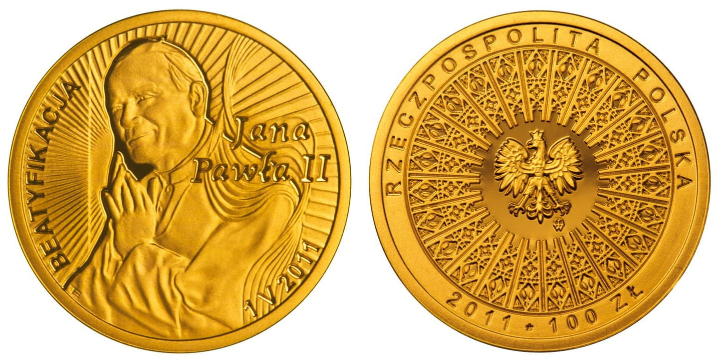 100 zł Beatyfikacja Jana Pawła II – 1 V 2011