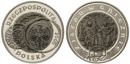 10 zł 1000 - lecie zjazdu w Gnieźnie 2000
