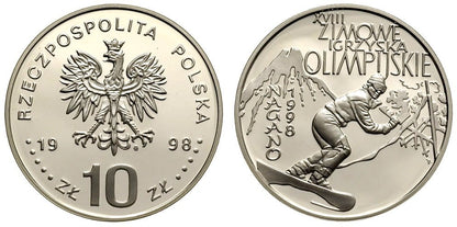 10 zł Nagano 1998