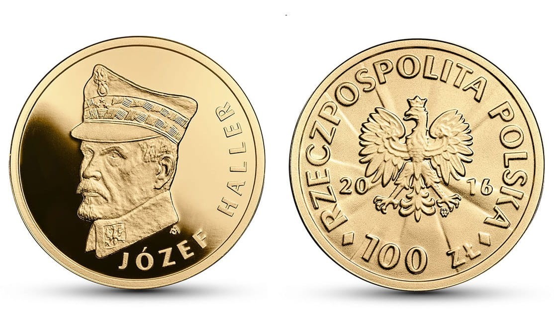 100 zł Stulecie odzyskania przez Polskę niepodległości – Józef Haller 2016