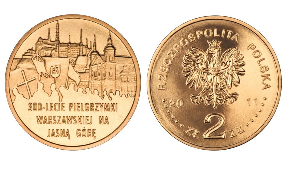 2 zł 300-lecie Pielgrzymki Warszawskiej na Jasną Górę 2011