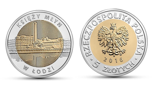 5 zł Księży Młyn w Łodzi 2016 nr 5