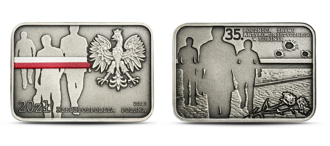 20 zł 35. rocznica zrywu w Lubinie 2017
