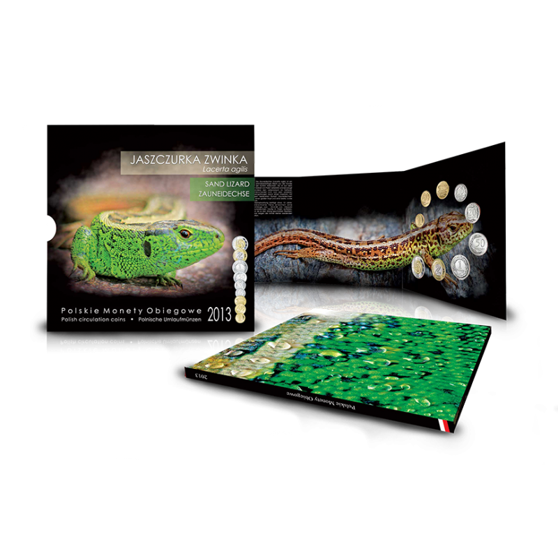 Polskie monety obiegowe Jaszczurka x 9 2013
