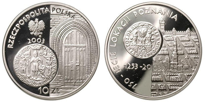 10 zł Lokacja Poznania 2003