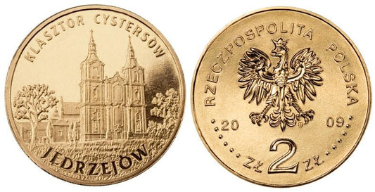 2 zł Jędrzejów - Klasztor Cystersów 2009