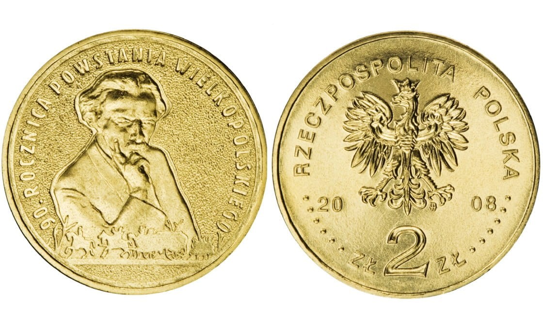 2 zł 90. rocznica Powstania Wielkopolskiego 2008