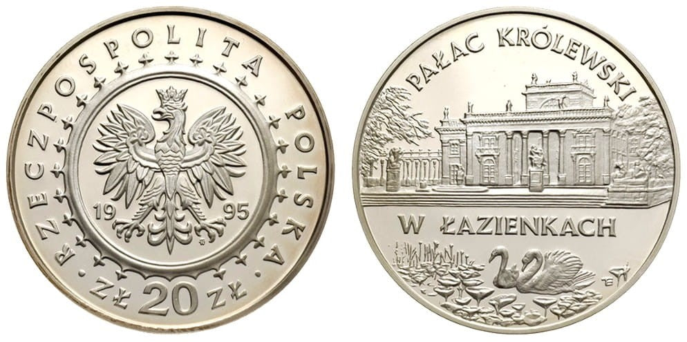 20 zł Pałac Królewski w Łazienkach 1995