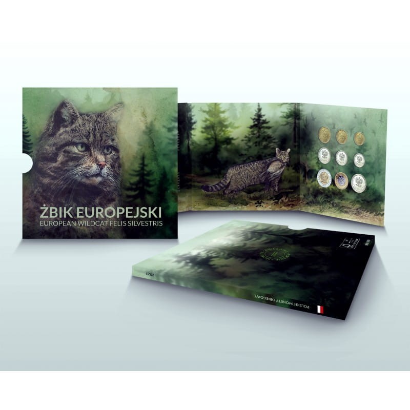 Polskie monety obiegowe  Żbik Europejski x 9 2023