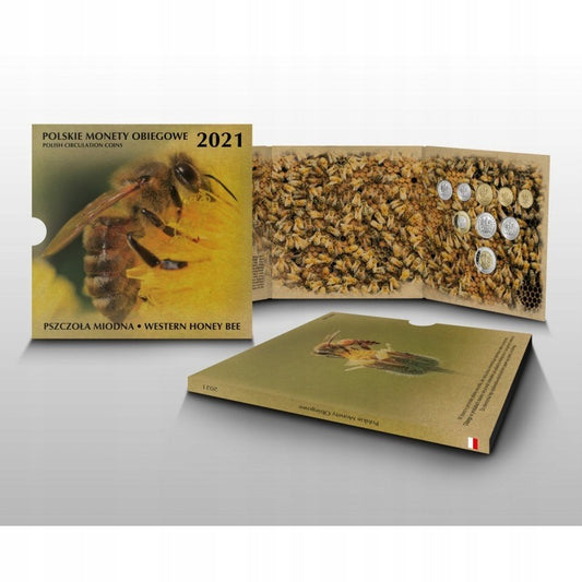 Polskie monety obiegowe Pszczoła x 9 2021